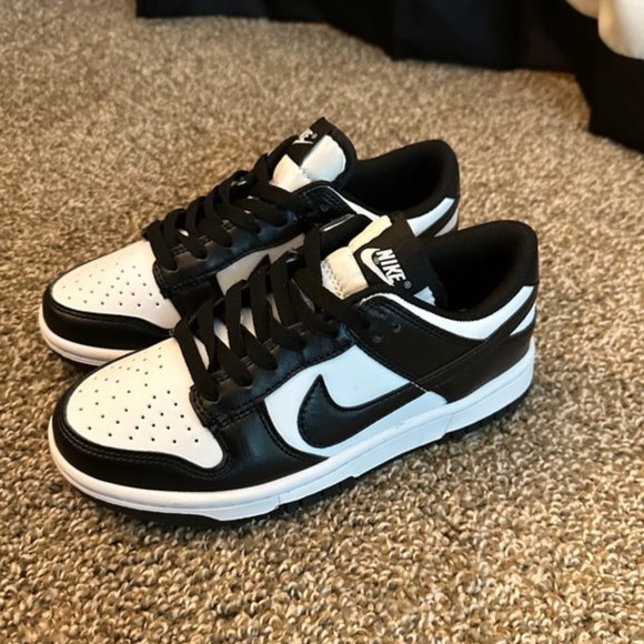 Nike Shoes - Nike Dunk Low black and white panda